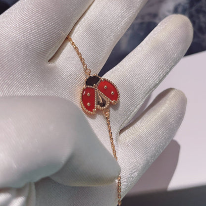 [Solara Schmuck ]LUCKY SPRING 1 MOTIV ARMBAND AUS ROSÉGOLD