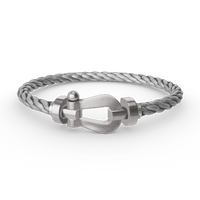 [Solara Jewelry ]FORCE LARGE HORSESHOE NO DIAMOND BRACELET SILVER