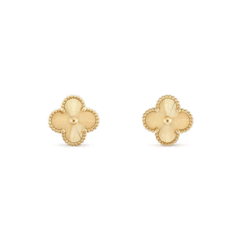[Solara Jewelry ]CLOVER MEDIUM 1 MOTIFS LASER EARRINGS