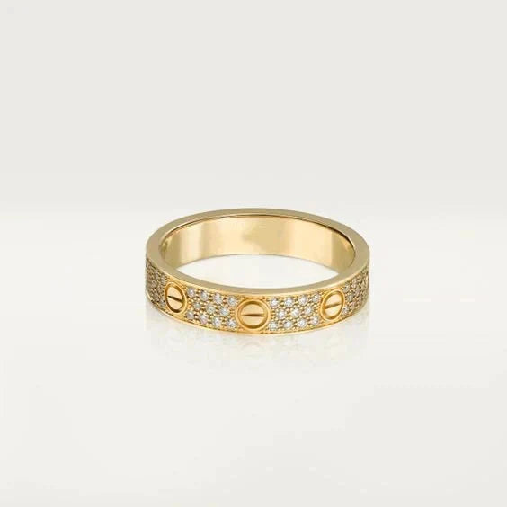 [Solara Jewelry ]LOVE RING 3.6MM DIAMOND PAVED