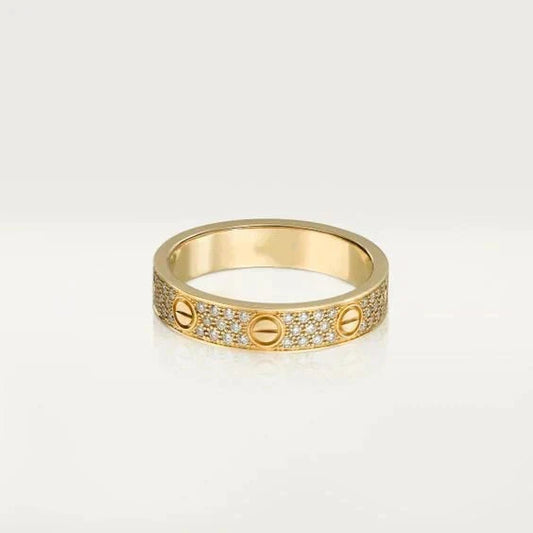 [Solara Jewelry ]LOVE RING 3.6MM DIAMANT BESETZT