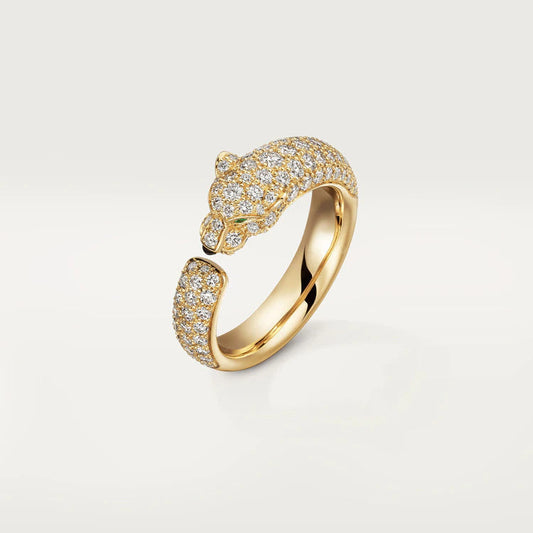 [Solara Jewelry ]PANTHERE PINK GOLD DIAMOND RING