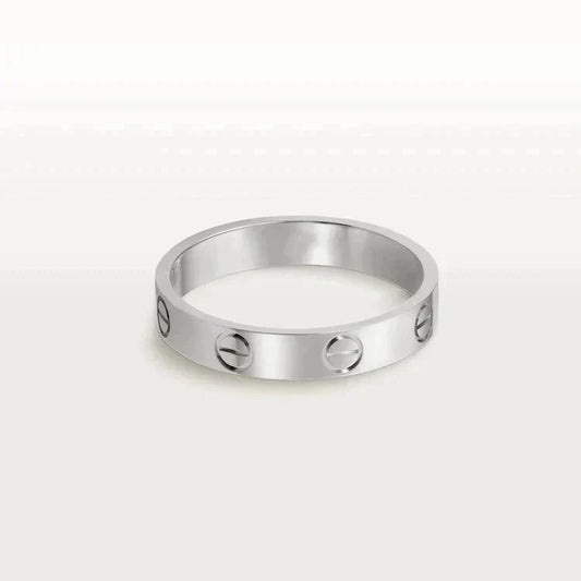 [Solara Jewelry ]LIEBESRING 4MM 1 DIAMANT SILBER